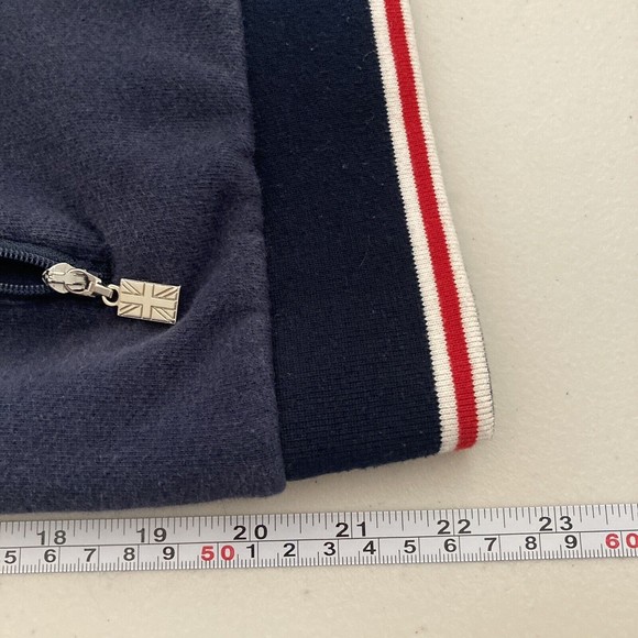 Triumph Motorcycles UK Full Zip Ladies SMALL Blue Fleece Logo Track Jacket - Picture 12 of 12